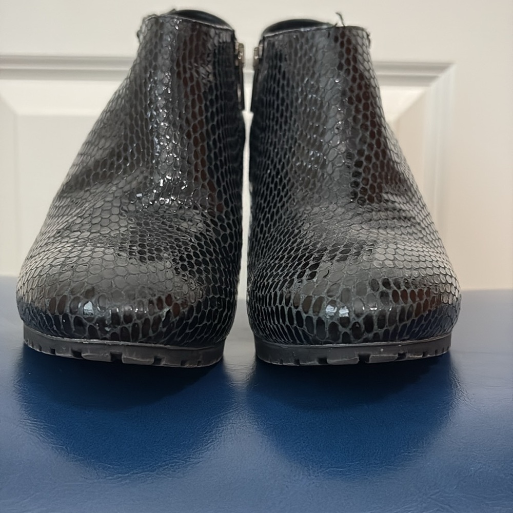 Aquatalia Black Python Weatherproof Booties! - image 4